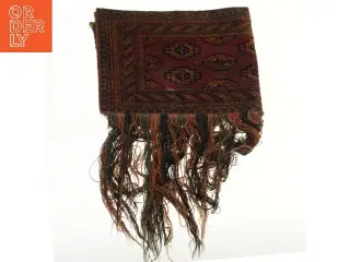 Vævet dekorativ tæppe med frynser (str. 97x32 cm)