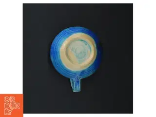 Keramikkop med hank (str. H. 8 cm. ø. 11 cm)