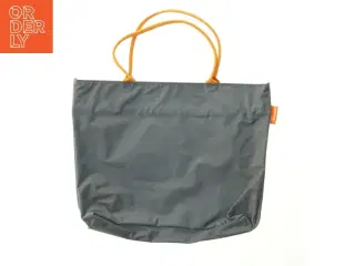 Grå taske med orange håndtag fra SiProMi (str. 37x31 cm)