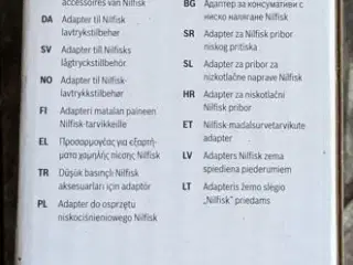 Adapter for Aquatak til Nilfisk