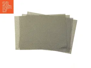 Grå dækkeservietter 4 styk (str. 4 styk 45x30,5 cm)