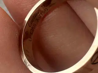 Cartier Love ring 18 karat hvidguld som hel ny