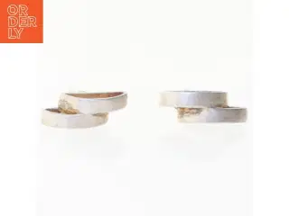 Sølv øreringe (str. 1,8 x 0,5 cm)