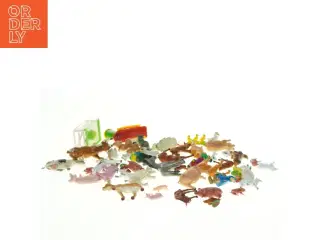Samling af bondegårdsdyr i plast (str. Miniature)