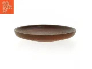 Hånddrejet Teak Træskål (str. Ø 19,5 cm)
