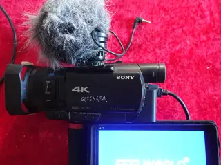 Sony videokamera , FDR AX-700 m. tilbehør