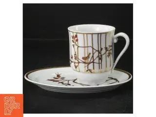 Porcelæn kaffesæt fra Royal Copenhagen (str. 19 x. 12 cm h. 9,5 cm ø. 8,5 cm)