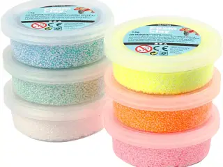 Foam Clay®, glitter, pastelfarver, 6x14g/ 1 pk.