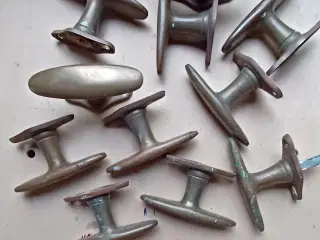 Vridehåndtag, antikke, messing