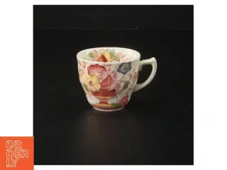 Kop med blomstermønster fra Royal Doulton (str. H 6 cm ø. 6,5 cm)
