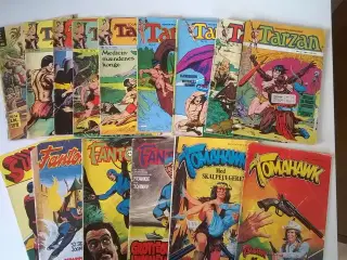 Tarzan, Fantomet, Tomahawk + Superman