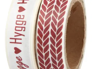 Masking Tape, hygge og strik, B: 15 mm, 2x5m/ 1 pk.