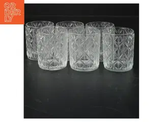 Sæt med 6 glas (str. 6 styk. ø. 5,5 cm. længde. 6,5 cm)