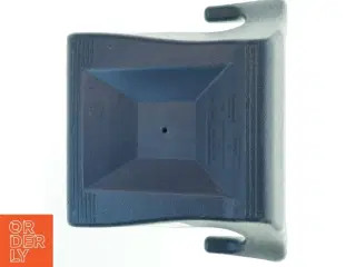 Blåt booster seat med slidt polstring (str. 33x38 cm)