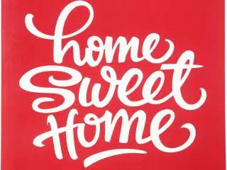 Screen stencil, home sweet home, ark 20x22 cm, 1 ark