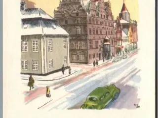 Illa - Glædelig Jul - Parti fra Østerå -  Stender Eneret - Aalborg - Postkort - Brugt