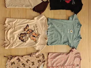 6 stk T-shirt str 10-11 år