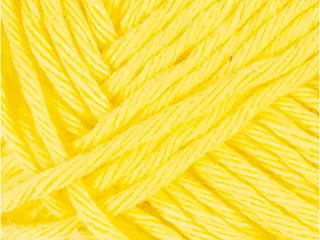 Gul Bomuldsgarn 8/8 - 50g, 80-85m til Strik & Hækling