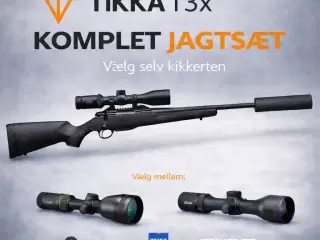 Tikka T3X Lite Fluted pibe, justerbar skæfte 15/1 gevind-JL6955 kal. 308