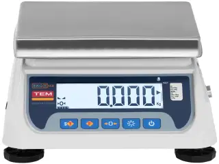 Bordvægt – certificeret – 15 kg / 5 g – LCD