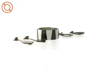 Smykkesæt med armbånd og øreringe (str. Ø 7 cm og 7 cm og 9 cm)
