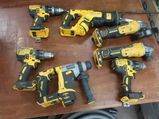 7 stk. elværktøj DEWALT