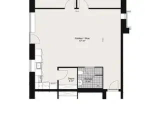 3 værelses lejlighed på 107 m2, Esbjerg Ø, Ribe