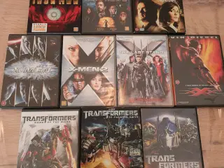 10 forskellige DVD film 