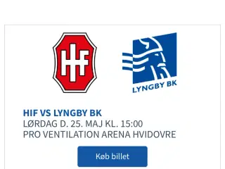 Hvidovre IF - Lyngby BK billetter