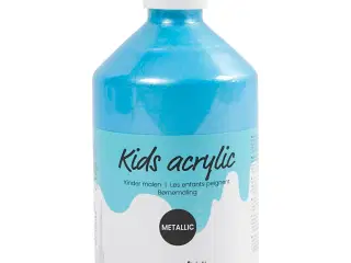 Akrylmaling Metallic, metallic, lyseblå, 500ml/ 1 fl.