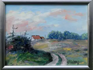 Maleri af Knud Bøstrup (1927-2011)
