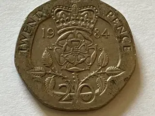 20 Pence England 1984