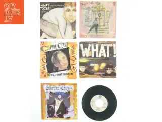 Samling af 7” vinylsingler (str. Ø. 17,5 cm)