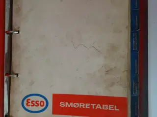 Esso smøre service bog til veteranbiler m.fl