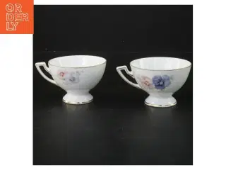 Par te kopper med blomsterdesign fra Bavaria (str. Ø 8,5 cm)