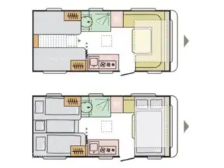 2021 - Adria Adora 502 UL   Adria Adora 502 UL enkelte senge