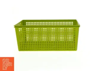 Grøn plast opbevaringskasse (str. 26,5 x 16 x 11 cm)