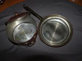 Kobbergryde og Kobberpande Made in Portugal