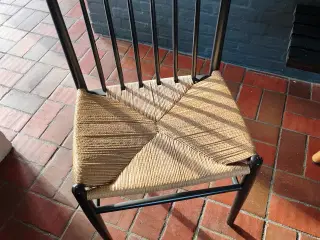 FDB spisebord (180*80 cm) med 3 stole i flet