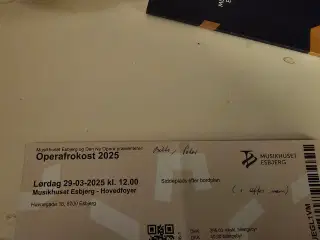 Operafrokost Musikhuset Esbjerg  29/3-2025