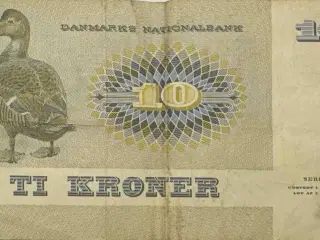 10 krone, 1977, Edderfugl, B2, 1