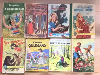 8 gamle pige ungdomsbøger