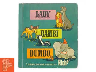 Vintage samlealbum, Lady, Bambi og Dumbo fra Rich’s (str. 27 x 30 cm)