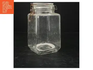 Glaskrukke med klaplåg (str. 20x11x11 cm)