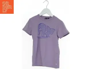 T-shirt i økologisk bomuld str. 128 fra Danefæ (havfrueprint)