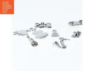 Musikinstrument charms i metal