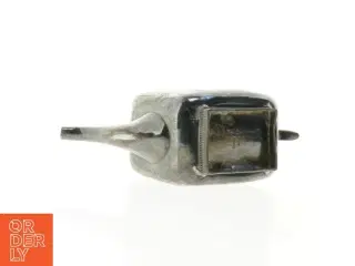 Antik sølvfarvet tekande (str. 25 x 14 x 9 cm)
