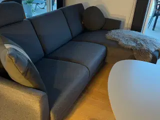 Sofa med chaiselong 