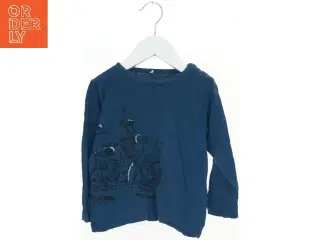 Langærmet bluse med motorcykeltryk fra Name It (str. 92)