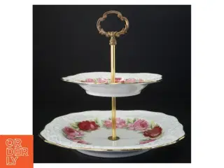 Porcelæn kageopsats (str. 26 x 27 cm)